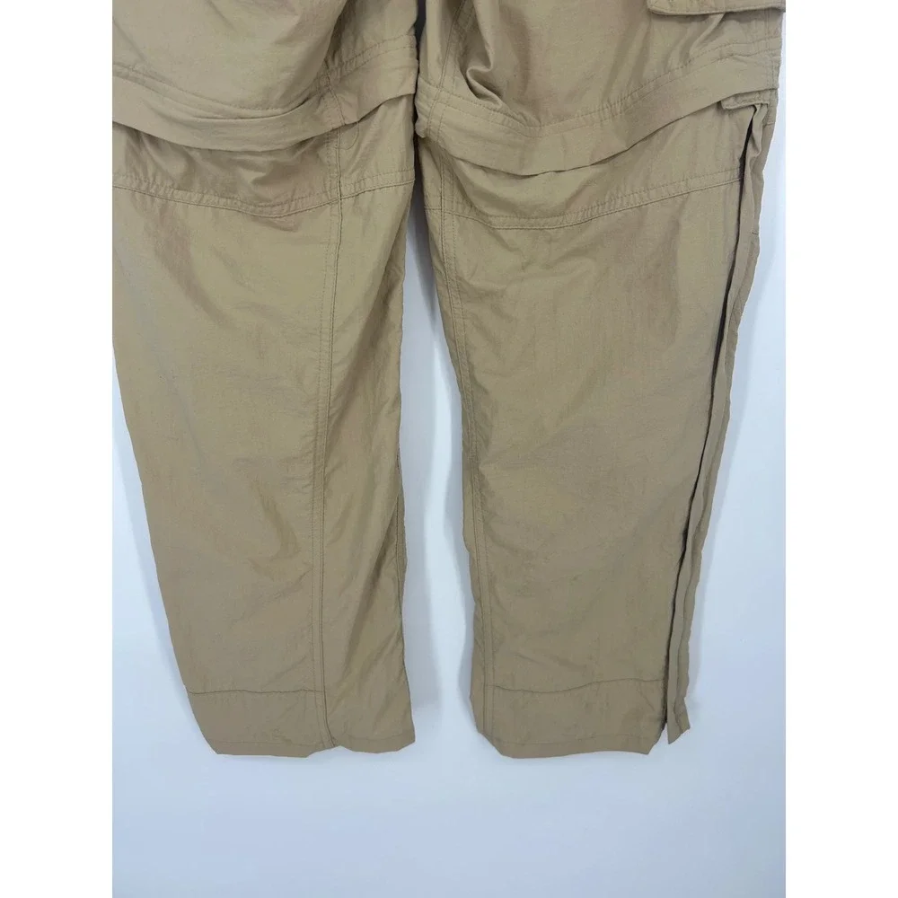 REI Convertible Cargo Hiking Zip Cuff Stretch Waist Khaki Nylon Men Small 30L